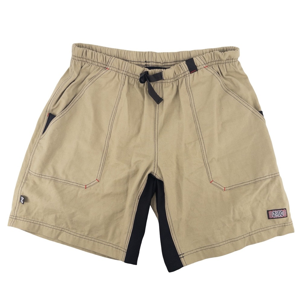 VTG Zoic Mens XXL Mesh Lined Mountain Biking Shorts Tan MTB Gorpcore Made‎ USA